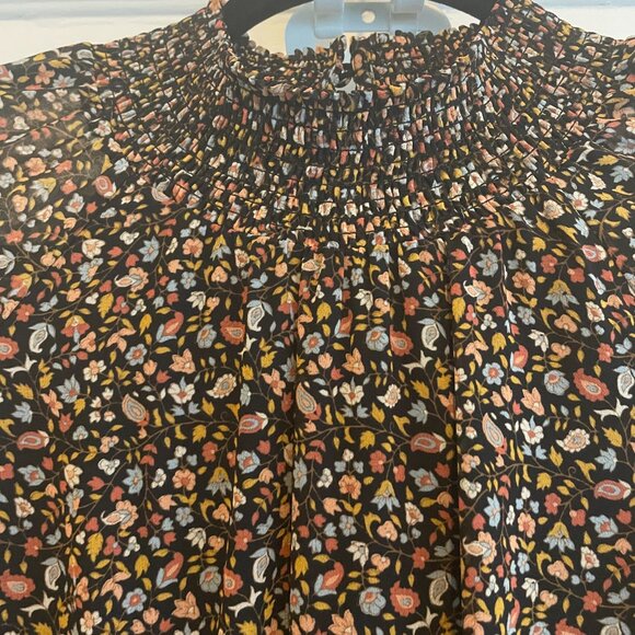 Madewell | Georgette Smocked-Neck Midi Dress | Folktale Paisley | SZ Small | NWT - Picture 6 of 10